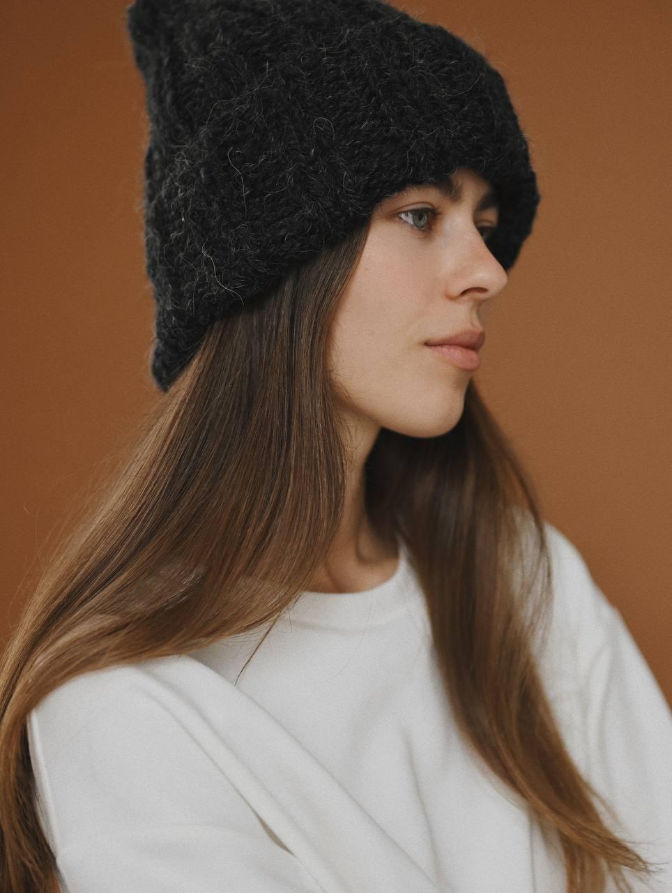 Hand Knitted Alpaca Wool Cap: Unisex Winter Hat