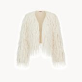 Handmade Pink Alpaca Merino Cardigan: Cropped Wool Knit Jacket