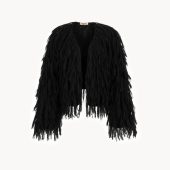 Handmade Pink Alpaca Merino Cardigan: Cropped Wool Knit Jacket