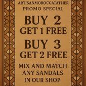 Moroccan Men’s Orange Leather Slip-on Sandals – Handmade Babouche For Him – Natural Leather Slides – Custom Gift Idea – Sizes 40-46 Eu